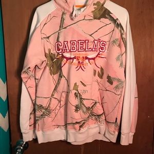 Cabela’s pink camo sweatshirt